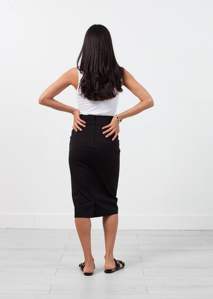 Proj Fabrik - Long Pencil Skirt in Black image thumbnail