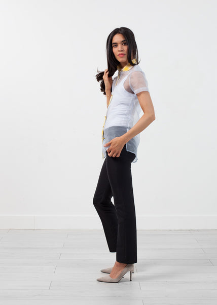 Proj Fabrik - Sheer Button-Up Blouse in Pale Blue image thumbnail