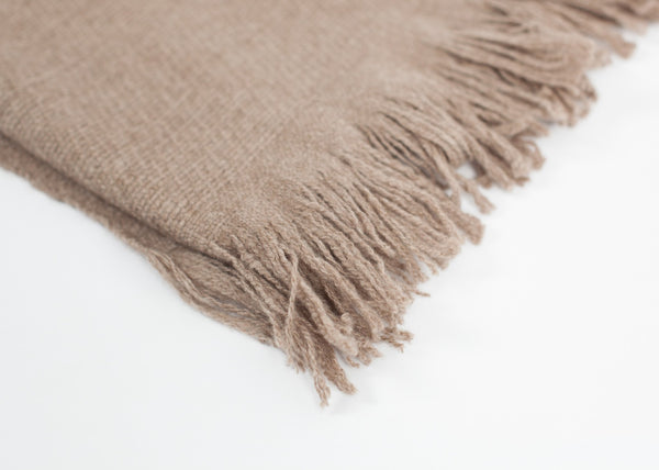 Proj Fabrik - Cashmere Tassel Blanket in Brown image thumbnail