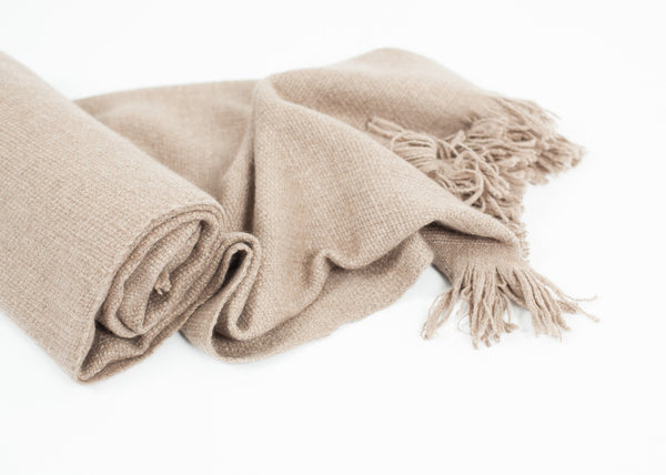 Proj Fabrik - Cashmere Tassel Blanket in Brown image thumbnail