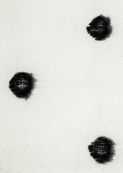 Proj Fabrik - Cashmere Dot Shawl in Black/White image thumbnail