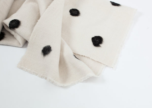 Proj Fabrik - Cashmere Dot Shawl in Black/White image thumbnail