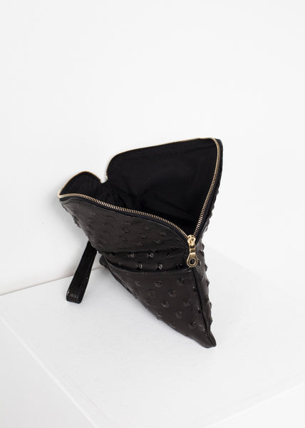 Proj Fabrik - Roxanne Leather Clutch in Black image thumbnail