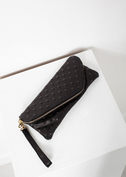 Proj Fabrik - Roxanne Leather Clutch in Black image thumbnail