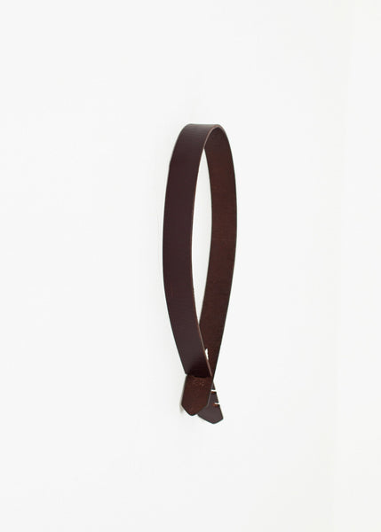 Proj Fabrik - Buckle-less Belt in Brown image thumbnail