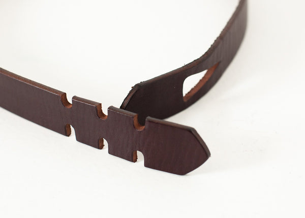 Proj Fabrik - Buckle-less Belt in Brown image thumbnail