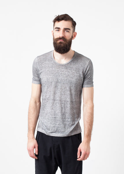 Proj Fabrik - Linen T-shirt in Dolphin image thumbnail