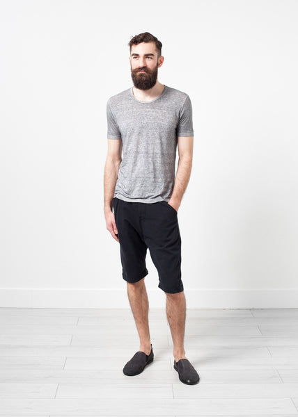 Proj Fabrik - Linen T-shirt in Dolphin image thumbnail