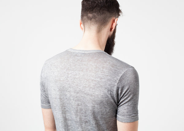 Proj Fabrik - Linen T-shirt in Dolphin image thumbnail