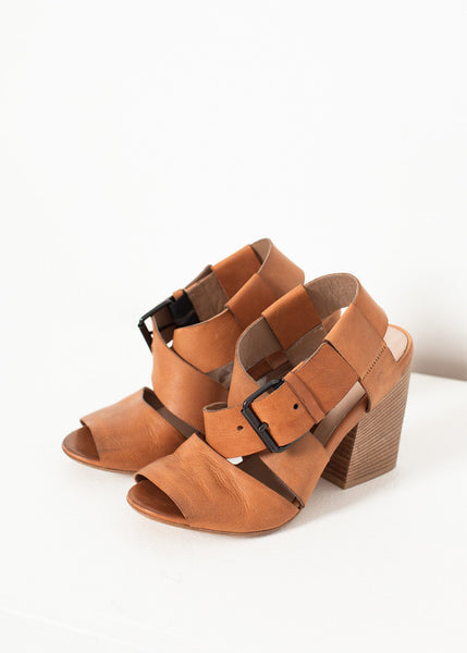 Proj Fabrik - Buckle Strap Heel in Brown image thumbnail