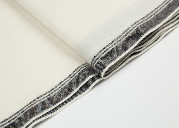 Proj Fabrik - Edged Wool Scarf in Off White image thumbnail