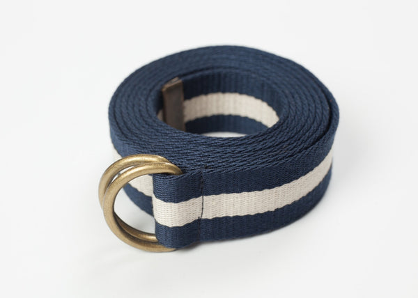 Proj Fabrik - Striped Web Belt in Navy/White image thumbnail